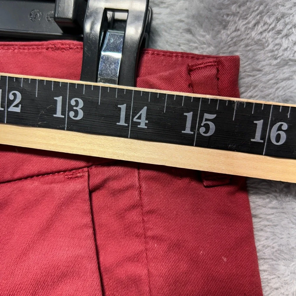 Sartoria Rossi Mens Chino Pants Red Cotton Slim Fit Trousers 30x30